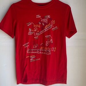 Red pajama top. Extra large. 100% cotton. Pre-washed.